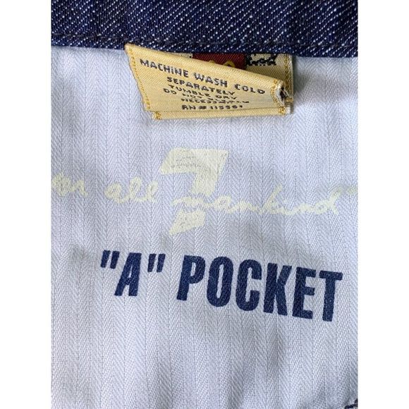 Women 7 for all Mankind size 28 A pocket Crop & Roll Skinny Jeans Low Rise 6177 - Picture 9 of 11